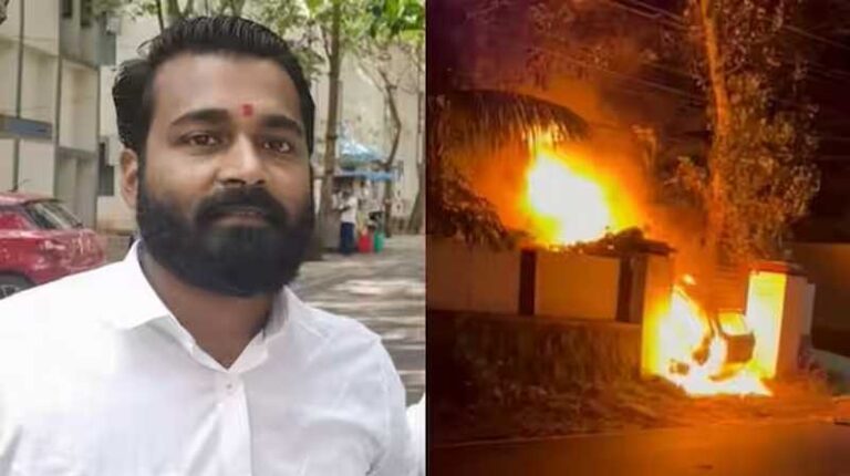 കാർ പൊട്ടിത്തെറിച്ച് യുവാവിന് ദാരുണാന്ത്യം