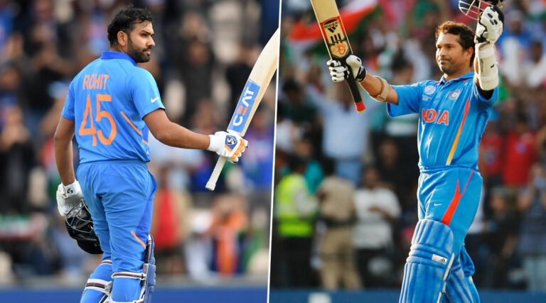 ഈ നേട്ടം കൈവരിക്കുന്ന ആറാമത്തെ ഇന്ത്യക്കാരന്‍..! സച്ചിന്‍ തുറന്നിട്ട വാതിലിലൂടെ രോഹിത്ശര്‍മ്മയും