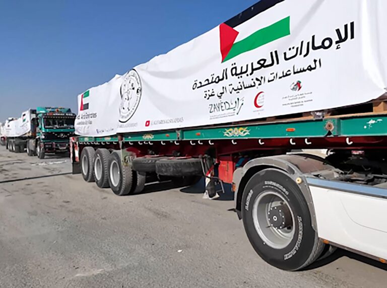 ഗാസയിലേക്ക് കൂടുതല്‍ സഹായം എത്തിച്ച് നല്‍കി യുഎഇ