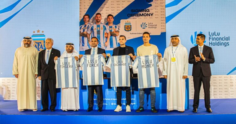 അര്‍ജന്റീന ഫുട്‌ബോള്‍ അസോസിയേഷനുമായി പങ്കാളിത്തം പ്രഖ്യാപിച്ച് ലുലു എക്സ്ചേഞ്ച്
