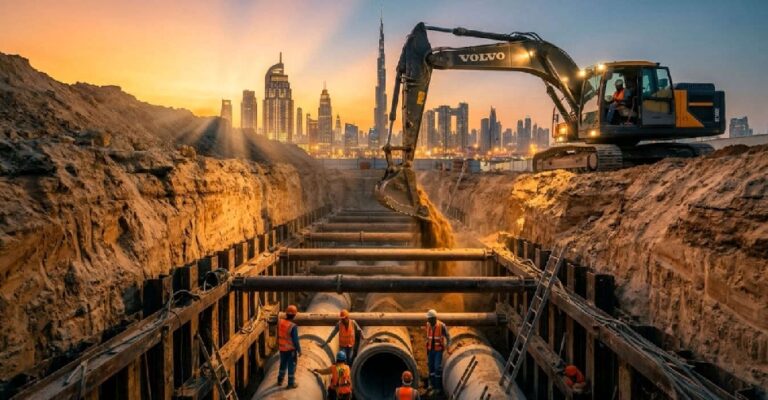 അല്‍ഖൂസില്‍ ഡ്രെയിനേജ്, മഴവെള്ള പൈപ്പ് ശൃംഖല സ്ഥാപിക്കുന്ന പദ്ധതിയുടെ ആദ്യഘട്ടം പൂര്‍ണം